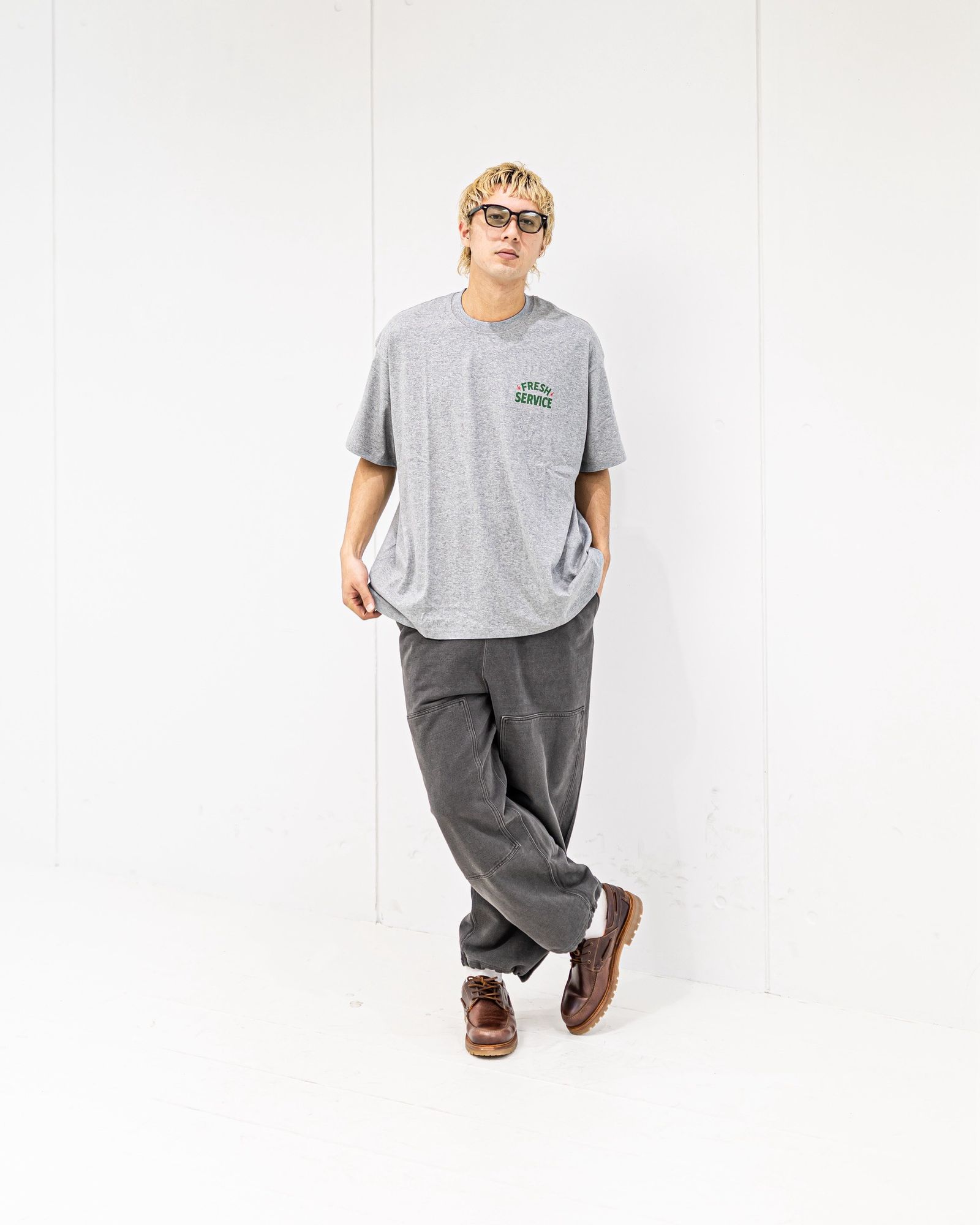 FreshService CORPORATE PRINTED S/S TEE "ALL DAY ALL NIGHT" (GRAY) 新作発売！