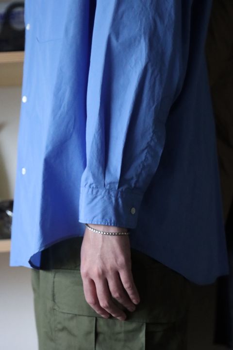 Graphpaper Broad Oversized L/S Regular Collar Shirt(GM214-50013) style.2021.10.17.