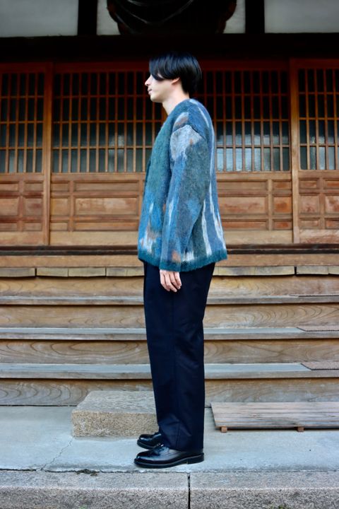YOKE ROTHKO JACQUARD CARDIGAN(YK21AW0284S)GREEN style