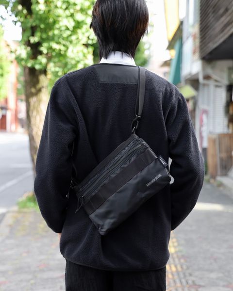 コムデギャルソンオム バッグ BRIEFING W-NAME REVERSIBLE SACOCHE(HR-K209-051)BLACK×BLACK☆10月2日(金)発売！