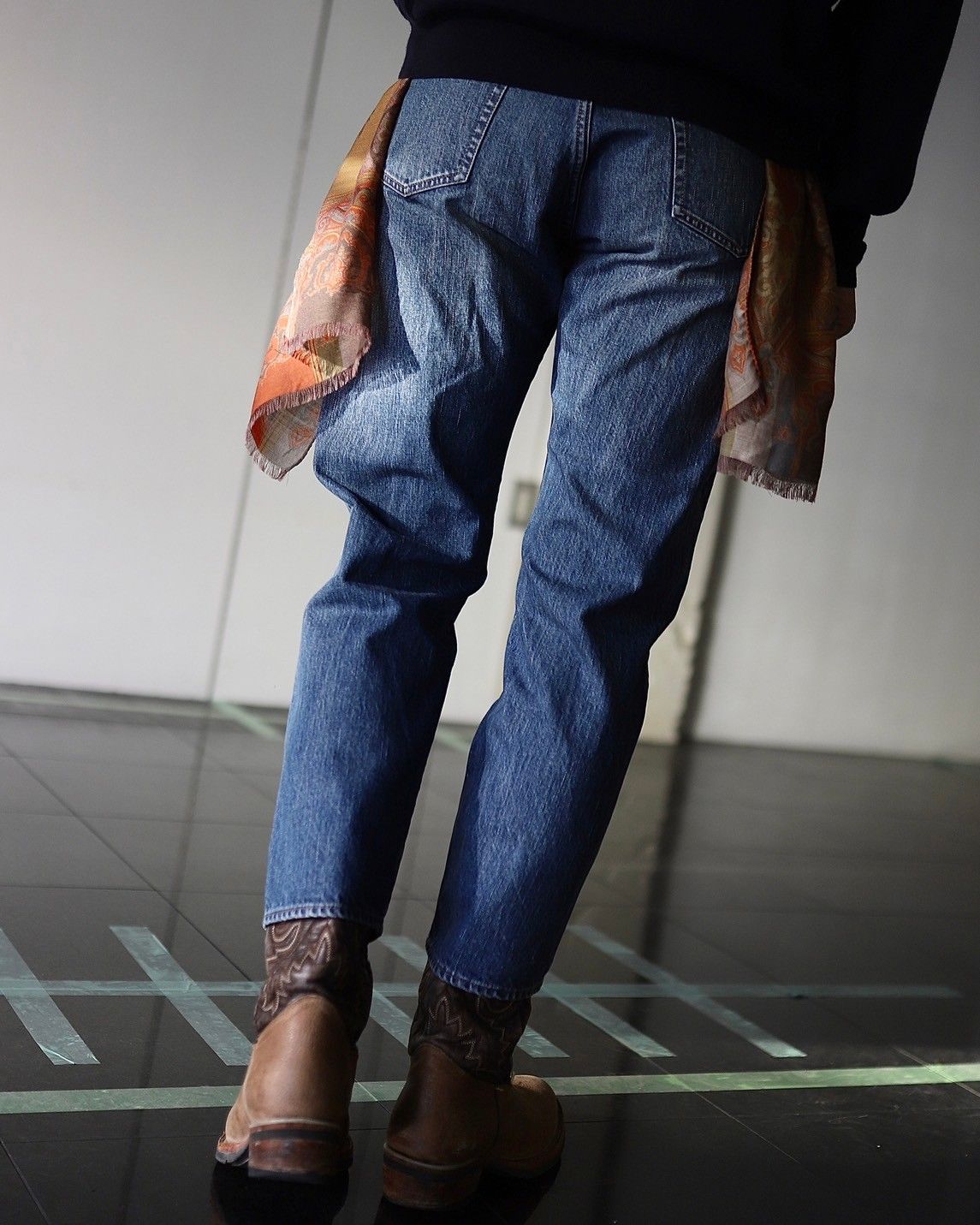 A.PRESSE 24SS Washed Denim Pants Eスタイル