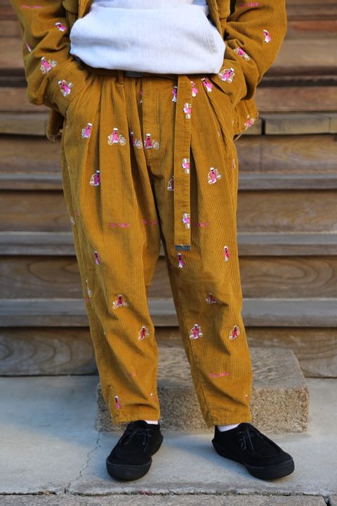 doublet VETNAM EMBROIDERY COURDUROY SET UP"YELLOW"Style.2020.12.28.