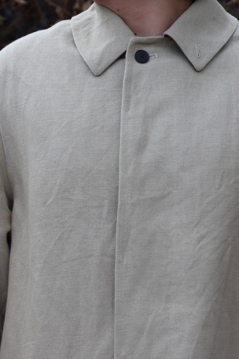 A.PRESSE Linen Half Coat style.2023.1.27 | 3140 | mark