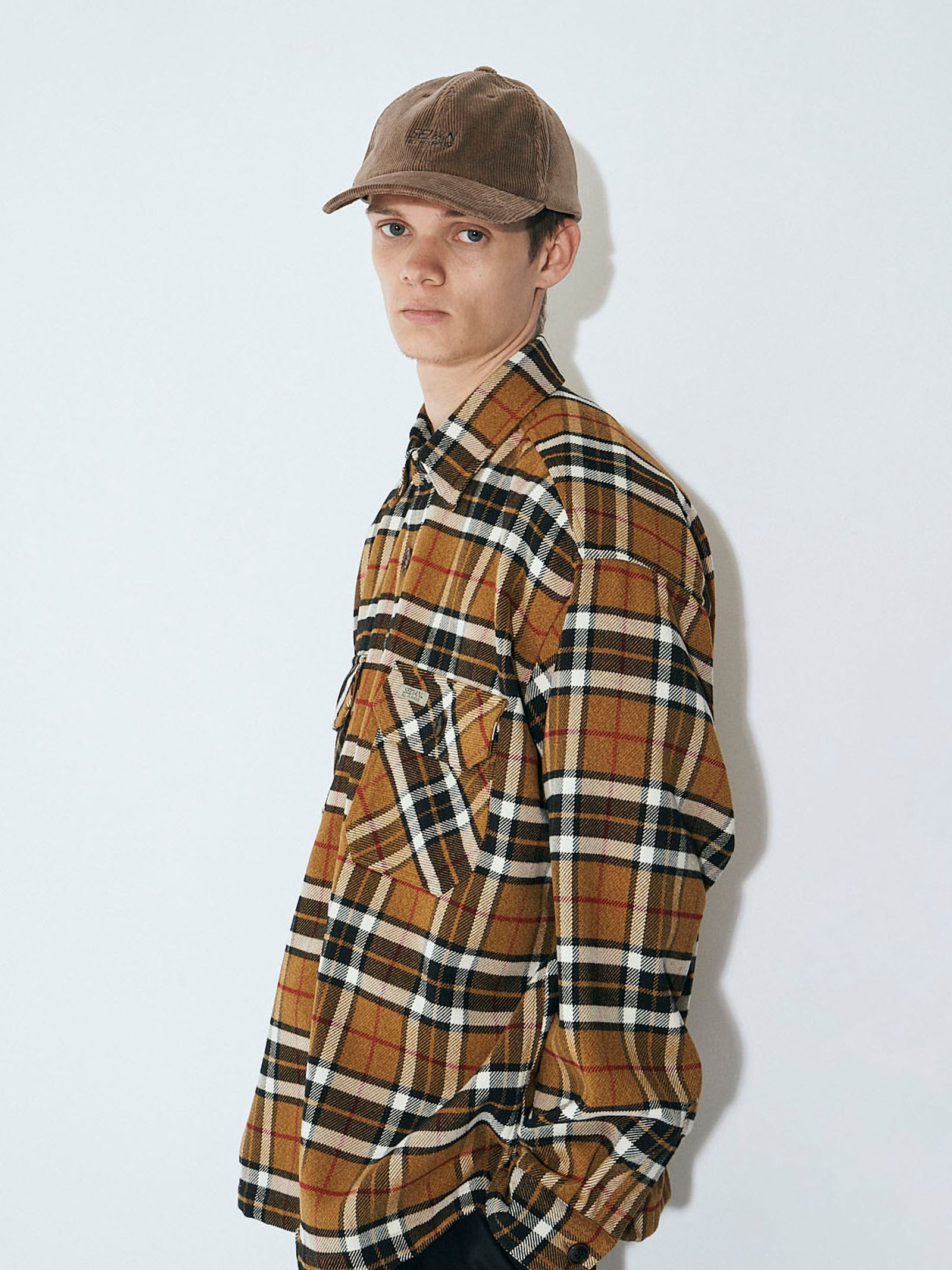 セダンオールパーパスFW23 Tech Tweed CPO Shirt (SD23F-SH04)Yellow Orcher Plaid☆9月23日(土)発売！