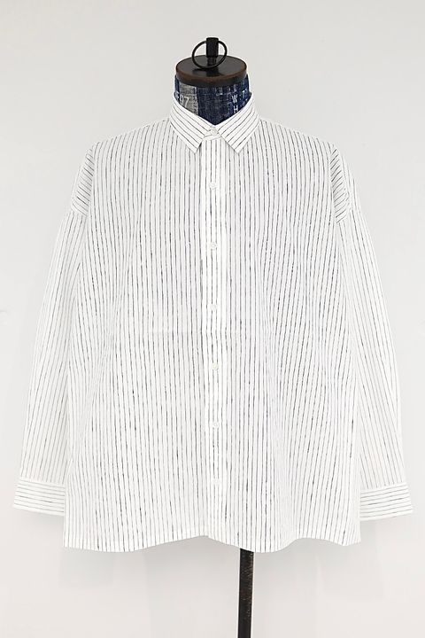 S.F.C 26SS エスエフシー COTTON STRIPE SLIT SHIRT(SFCSS26S03)WHITE☆3月20日(金)発売！