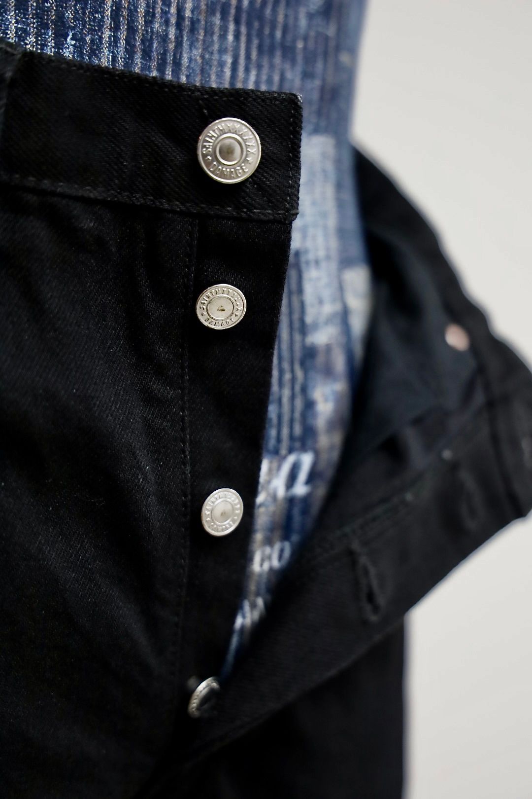 セントマイケル 26SS BLACK DENIM PANTS/STRAIGHT (SM-MK8-0000-077)