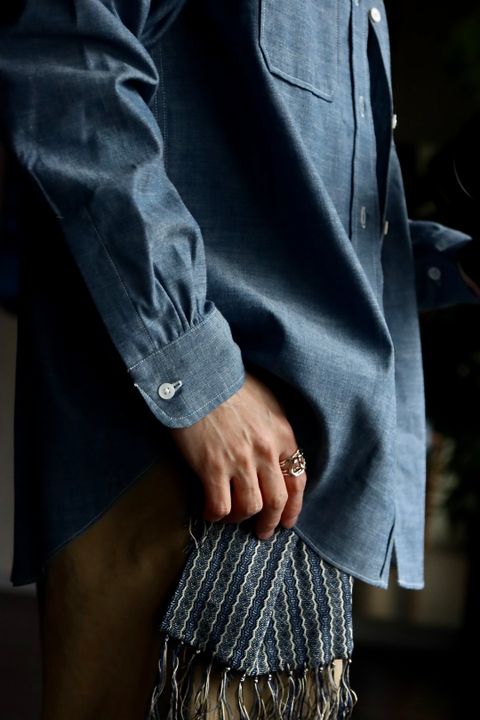 A.PRESSE アプレッセ23SSシャツ Rigid Chambray Shirtスタイル
