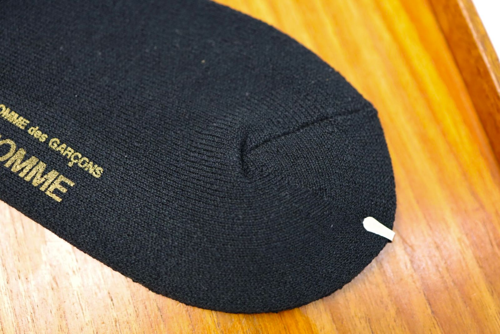 コムデギャルソンオム 綿パイル刺繍ソックス(HQ-K501-051)BLACK☆2月6日(金)発売！