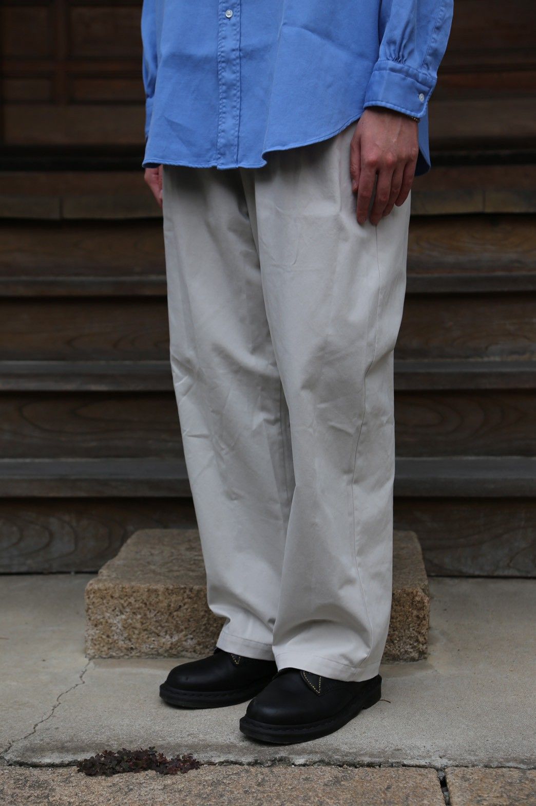 A.PRESSE Band Collar Shirt style.2021.7.19.