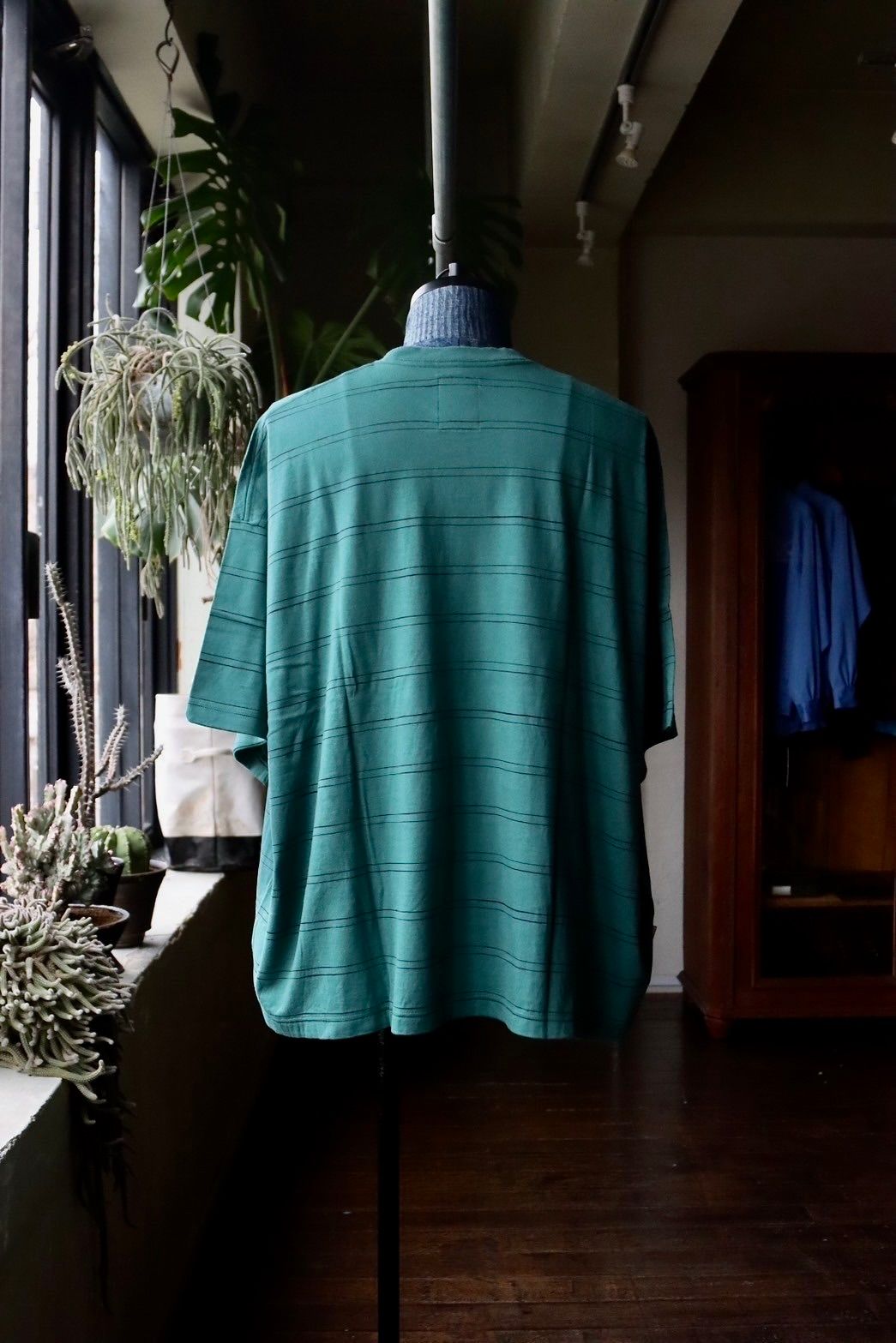 S.F.C 24SS エスエフシー DOUBLE WIDE SIDE STRIPE TEE(SFCSS24CS11)Green×Navy