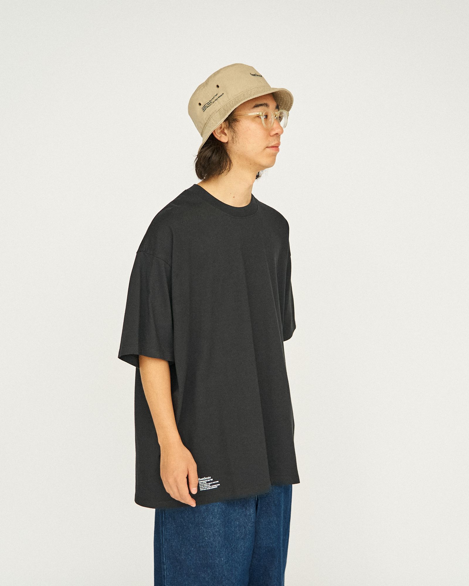 フレッシュサービス パックTシャツ 2-PACK CORPORATE S/S TEE(BLACK)