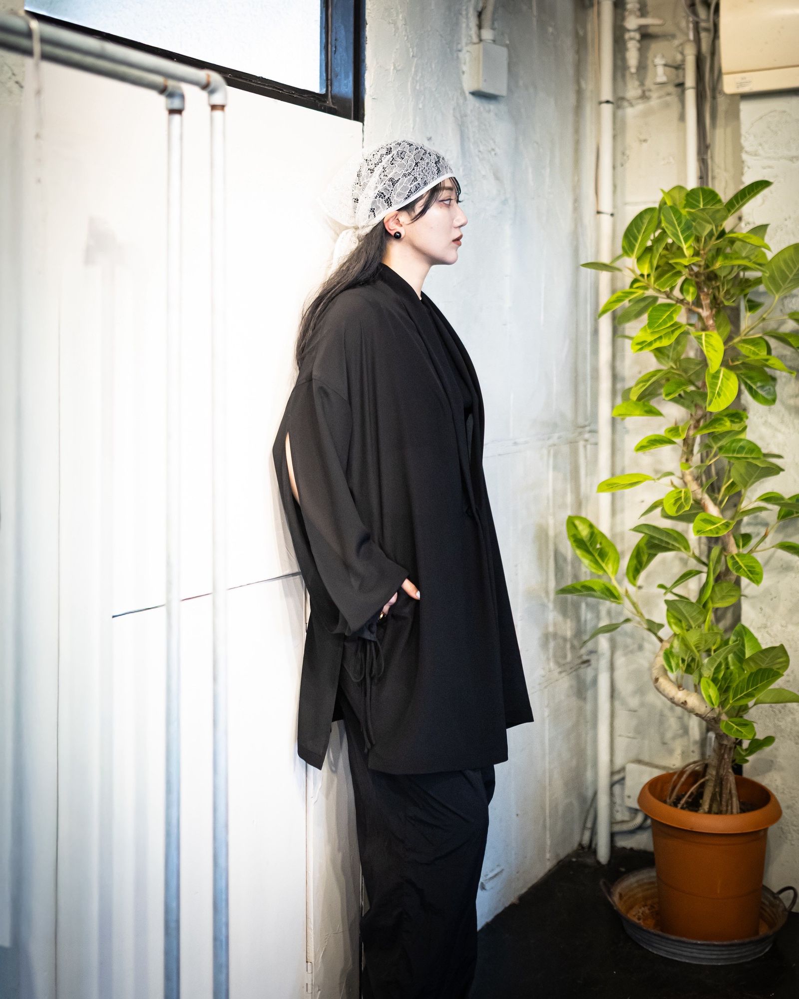 Yohji Yamamoto POUR HOMME 26SS 釈迦釦付きストールジャケット style 2026.05.05
