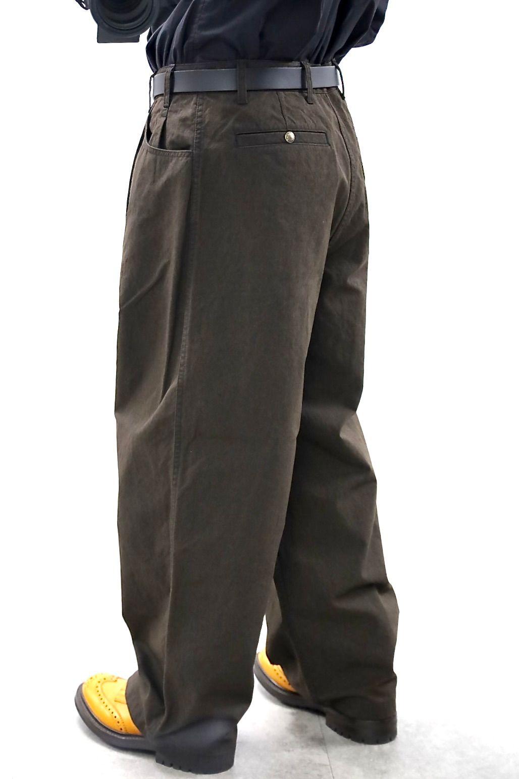 COMME des GARCONS HOMME コムデギャルソンオム26SS ナイロンオックス製品染フーデッドパーカ"BROWN"スタイル