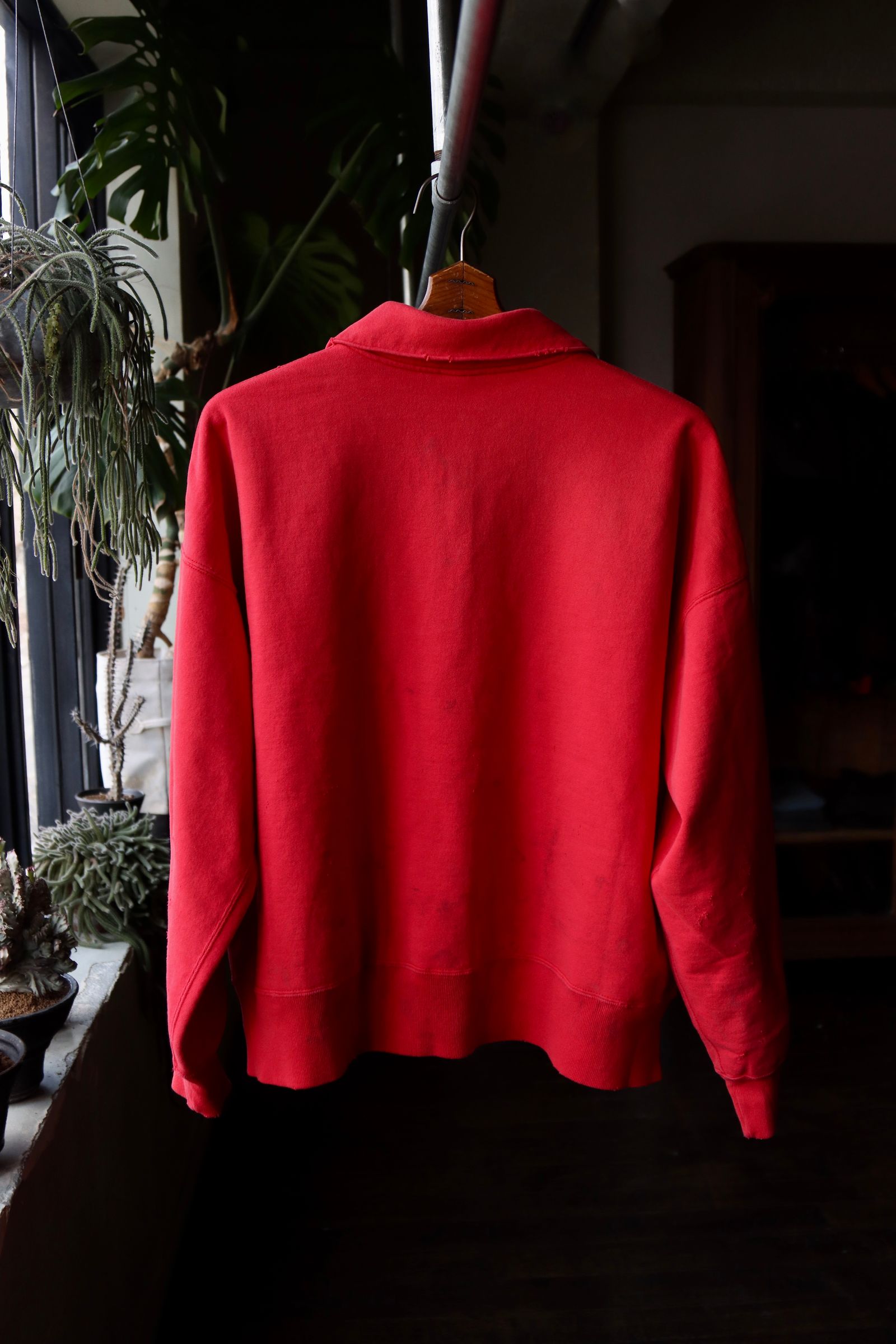 セントマイケル 24SS ハーフジップスウェット HALF ZIP SWEAT (SM-YS8-0000-033)RED - M