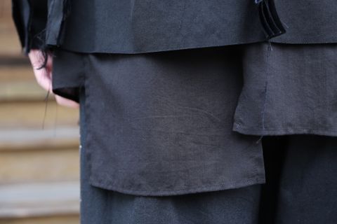 Yohji Yamamoto pour Homme 2020AW 新作 M-3BS 重ねST止レイヤードジャケット(HR-J10-802)style.2020.11.23.