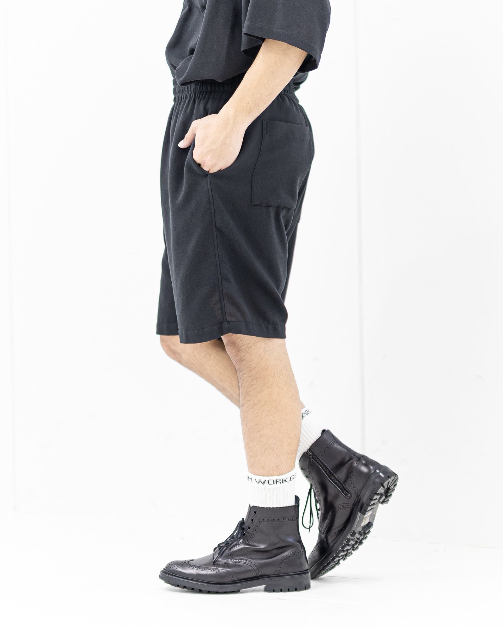 Graphpaper Viscose Viyella S/S Sleeping Shirt (CHARCOAL)新作発売！