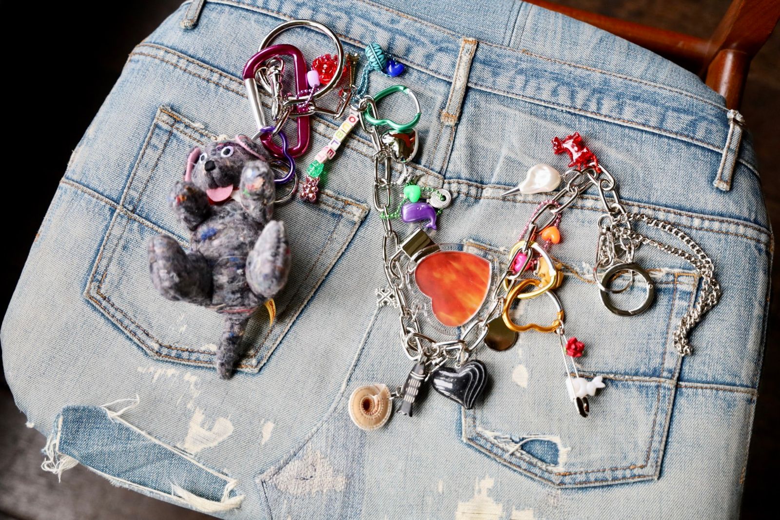 ダブレット25AW KEY CHAIN WITH DOG DOLL(25AW91AC36) MULTI