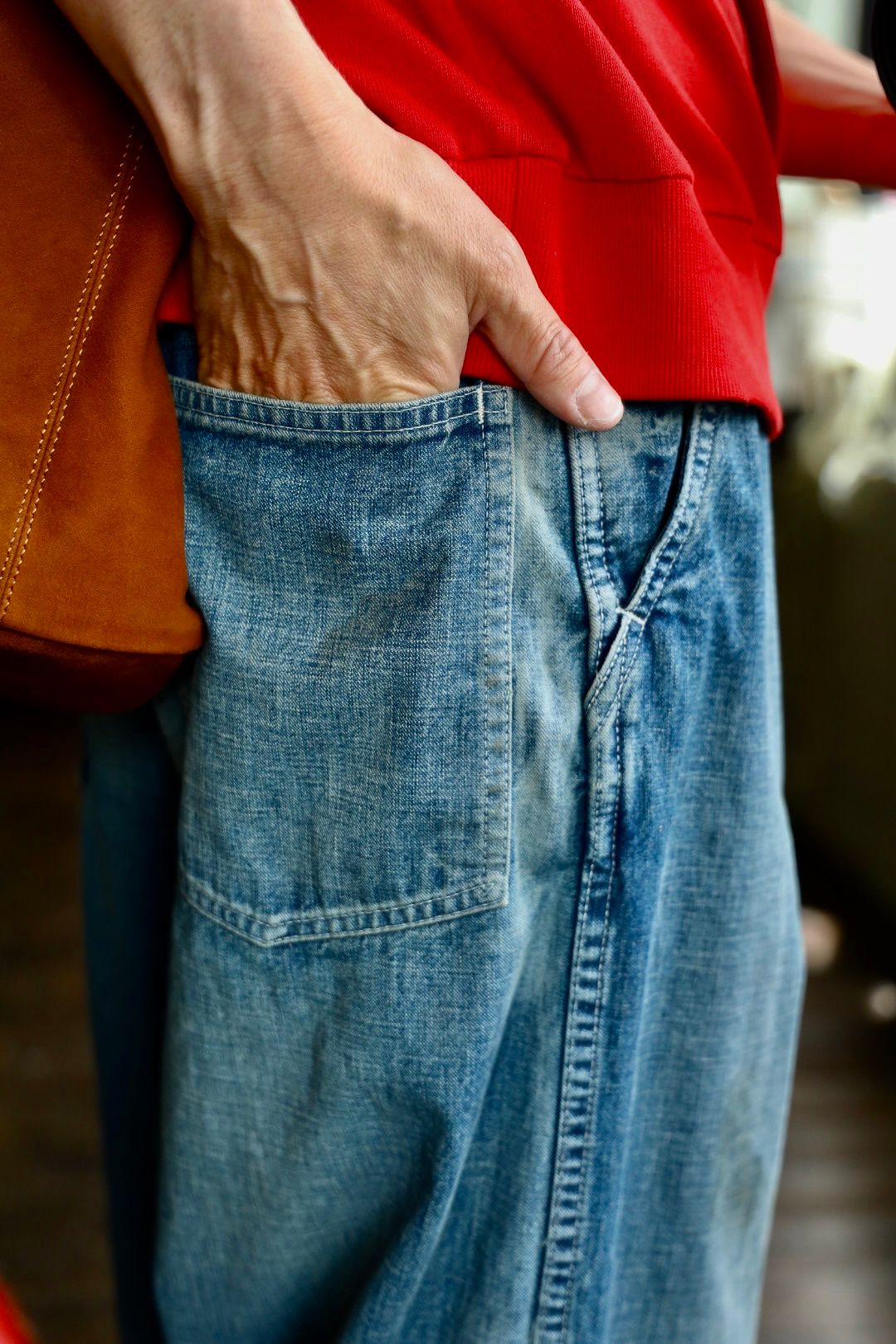 A.PRESSE US ARMY DUNGAREE DENIM TROUSERSスタイル2025.5.10.