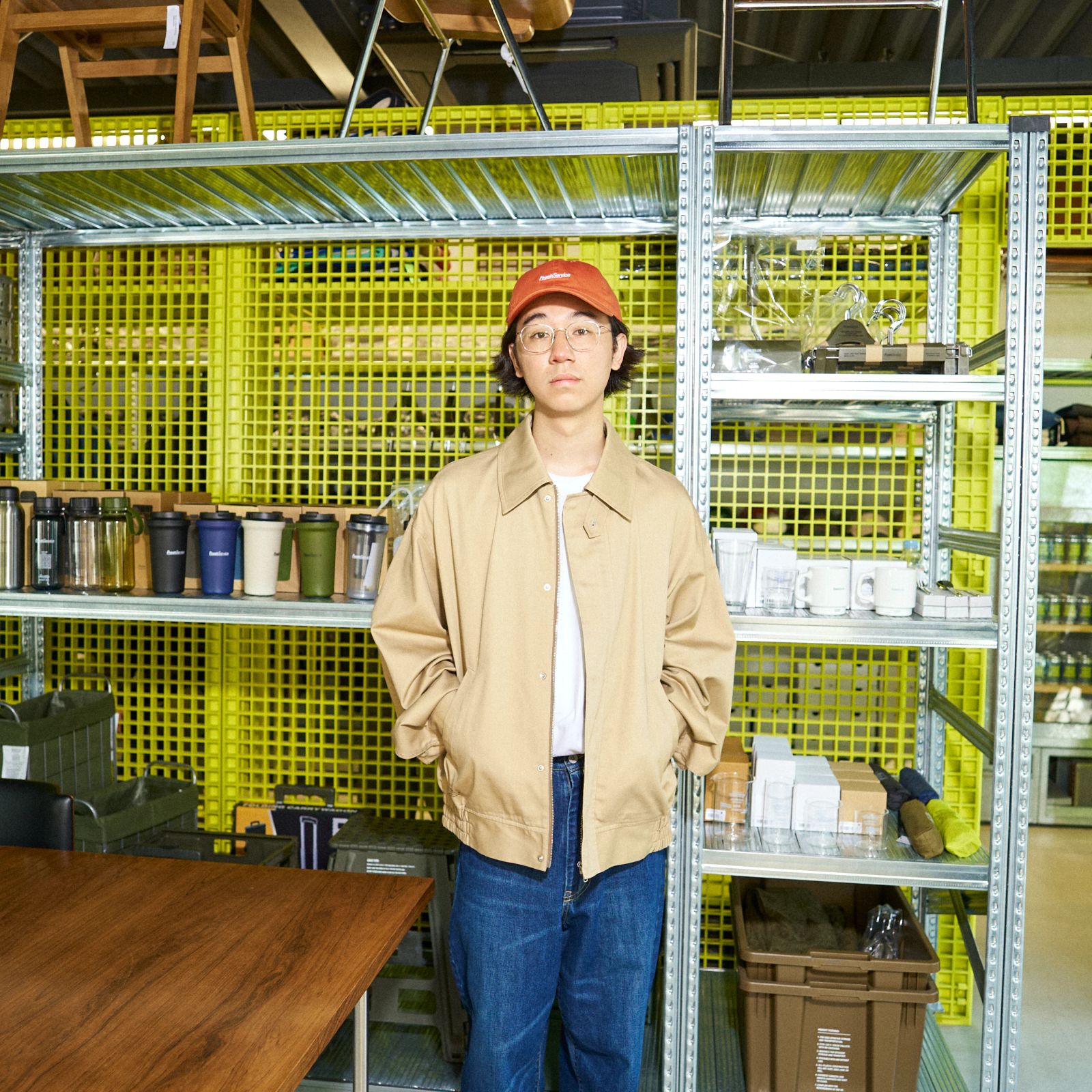 フレッシュサービス CORPORATE BLOUSON (BEIGE)