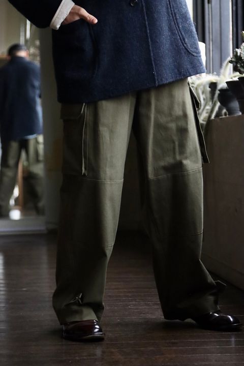 blurhms SS24 blurhms ROOTSTOCK Cotton Serge 47 Pants"OLIVE"スタイル