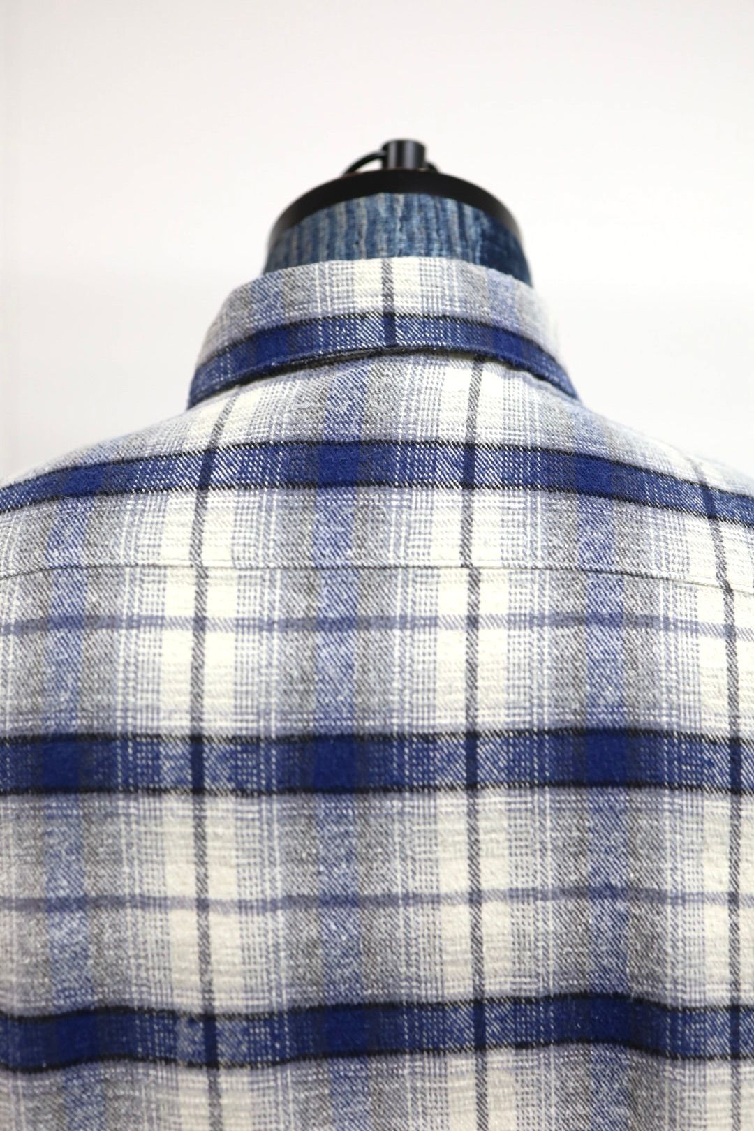 アプレッセ 2026 STYLE1 Vintage Cotton Silk Nep Twill Check Shirts (26SAP-02-20)NAVY☆1月24日(土)発売！