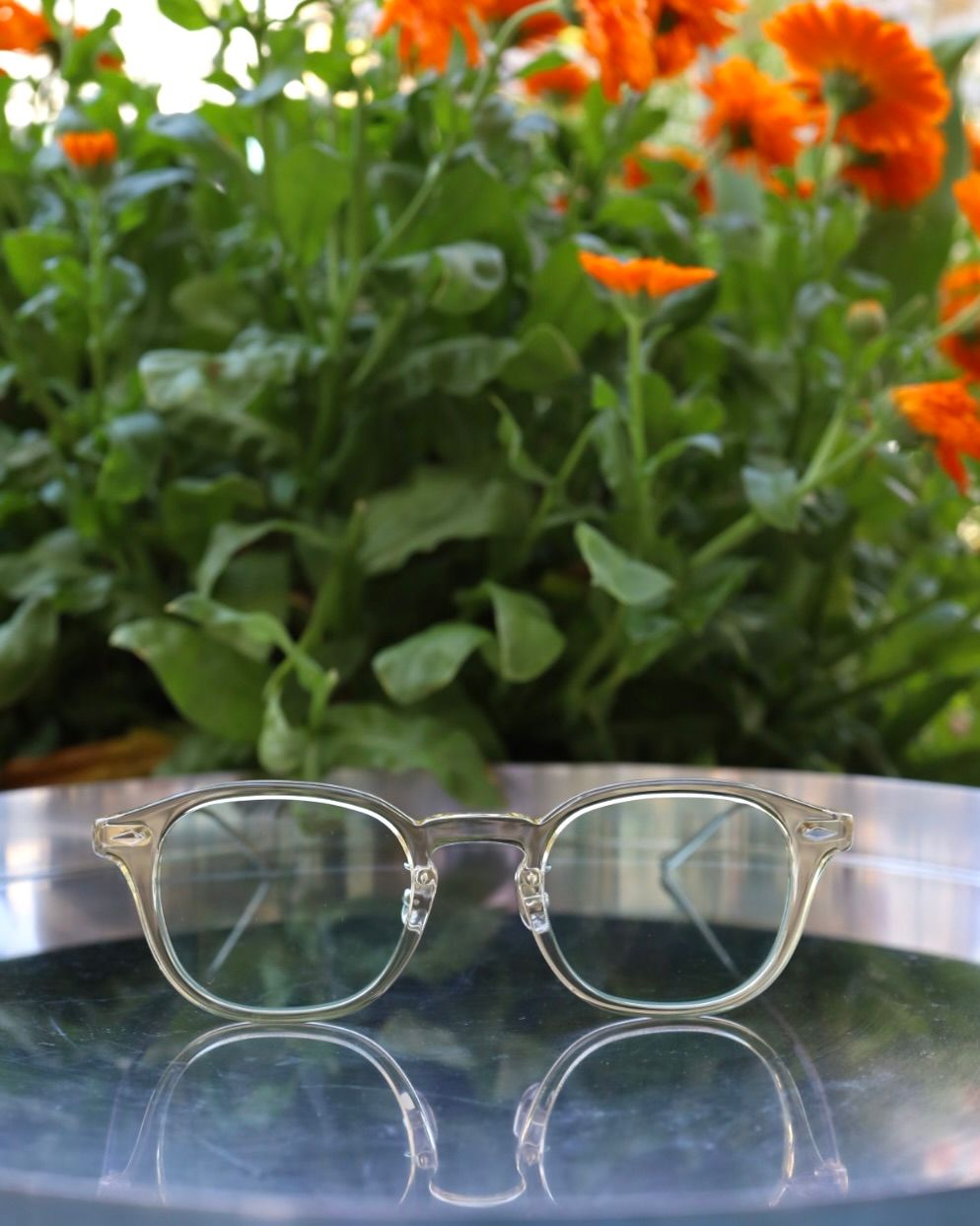 ノチノオプティカル  "JIFUSAN" #5. CITRON x SILVER × L.SMOKE GREEN(調光モデル)☆4月18日(土)再入荷！