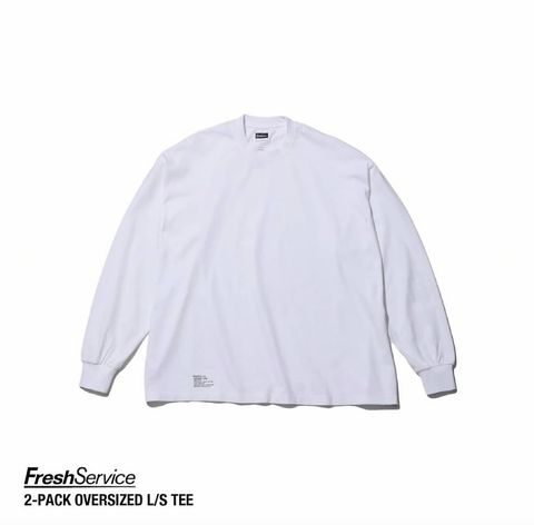 フレッシュサービス 2-PACK CORPORATE L/S TEE(WHITE)☆再入荷しました！