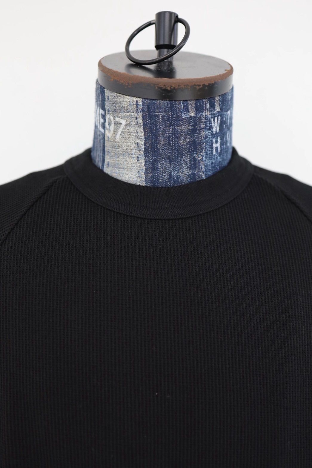 blurhms ROOTSTOCK ブラームスルーツストック 26SS Rough&Smooth Thermal Raglan Tee(bROOTS24S21S26)Black☆3月27日(金)新作発売！