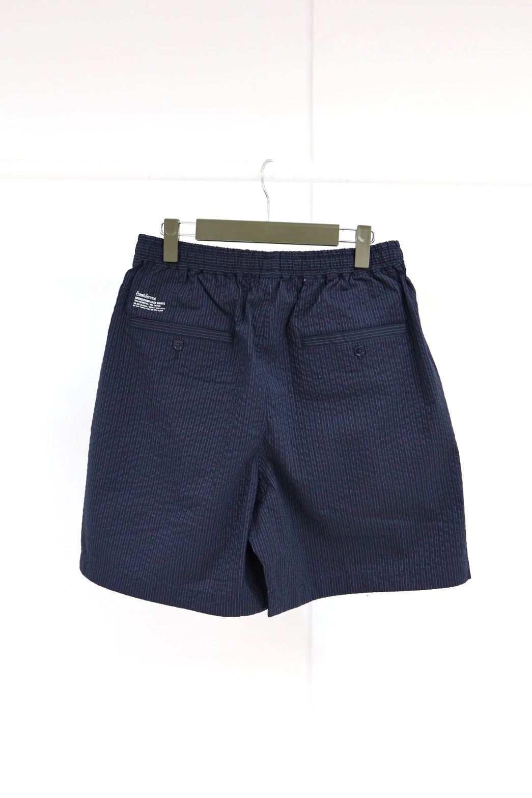 フレッシュサービス SEERSUCKER EASY SHORTS (FSC261-40229)NAVYxBLACK