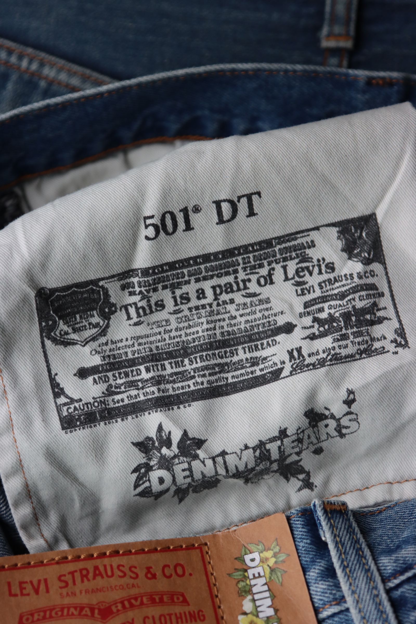 デニムティアーズ 22SS LEVI'S 501コラボ COTTON WREATH CHAINSTITCH(501-900-30)