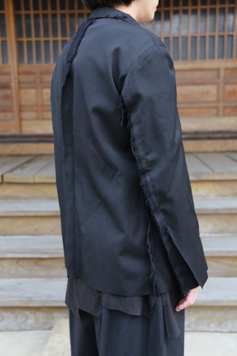 Yohji Yamamoto pour Homme 2020AW 新作 M-3BS 重ねST止レイヤードジャケット(HR-J10-802)style.2020.11.23.