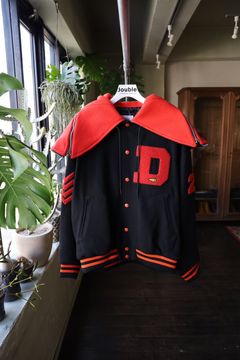 ダブレット “ITA” RIDERS JACKET & PETAL MOUTH HOOD VARSITY JACKET スタイル