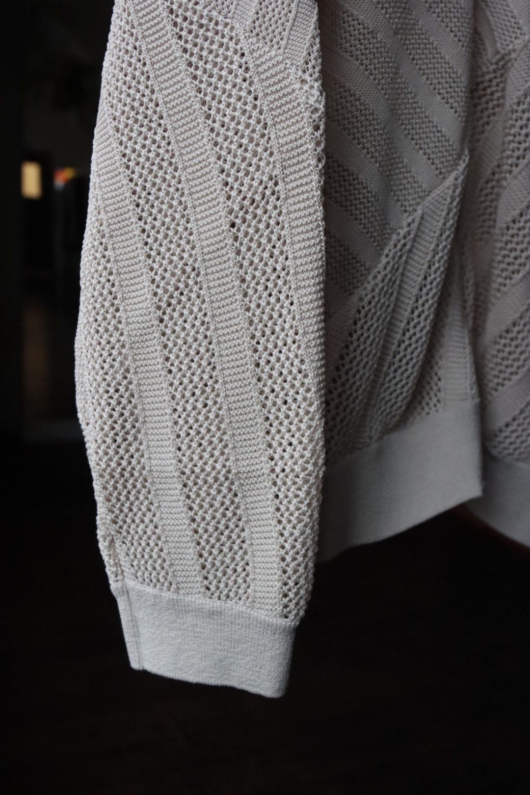 YOKE - ヨーク24SS COTTON MESH STRIPE ZIP-UP CARDIGAN YOKE - ヨーク24SS COTTON MESH STRIPE ZIP-UP CARDIGAN