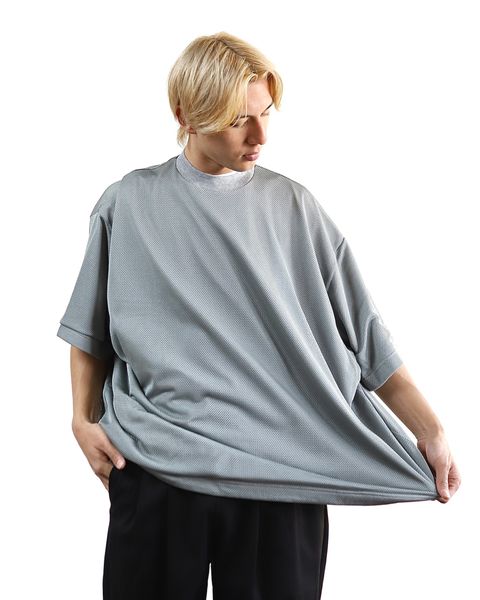 イズネス 24SS BALLOON DOUBLE LAYERED MESH SHORT SLEEVE T-SHIRT style 2024.4.13