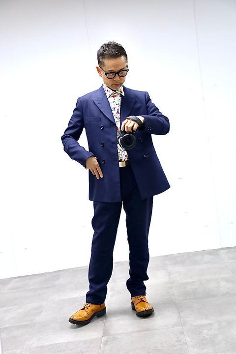 JUNYA WATANABE MAN 26SS ウールストライプジャケットセットアップスタイル