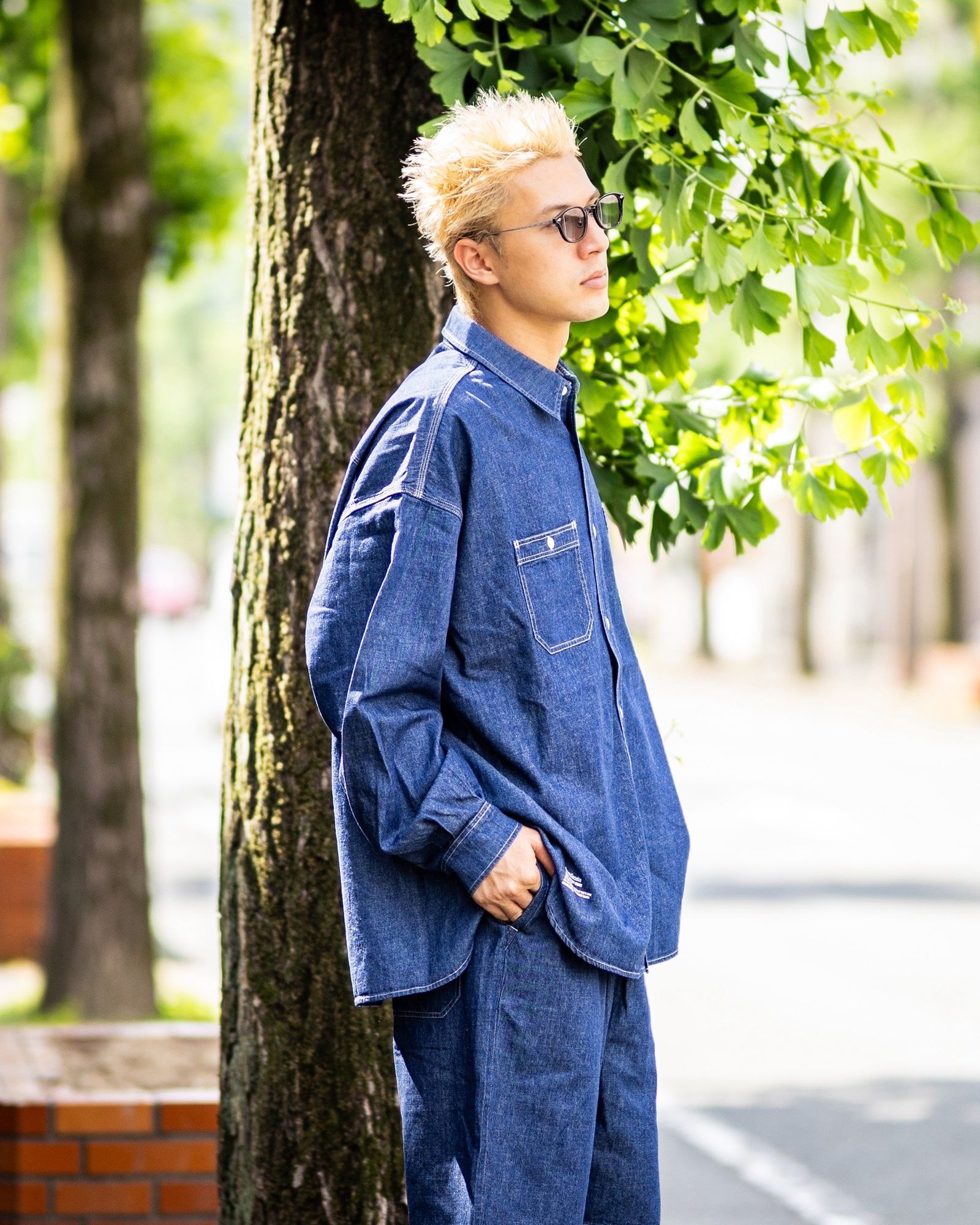 フレッシュサービス LIGHT DENIM L/S SHIRT (FSC252-50045)DARK FADE☆6/21(土)発売！