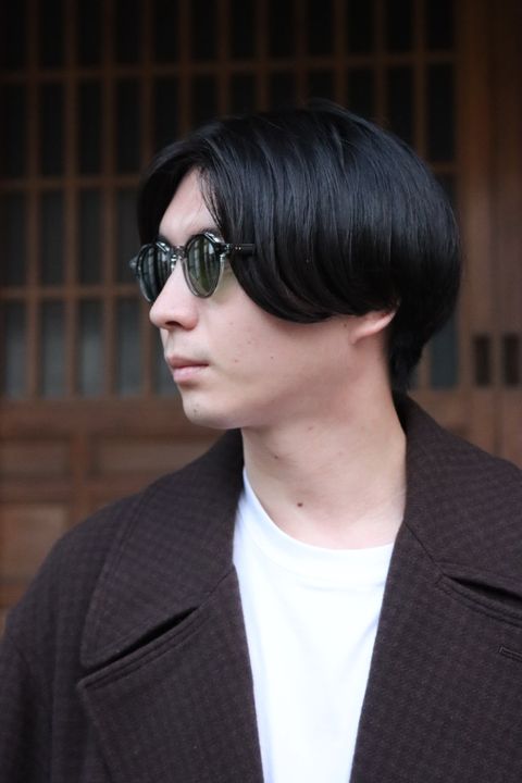 YOKE DOUBLE BREAST OVERCOAT"BROWN style"