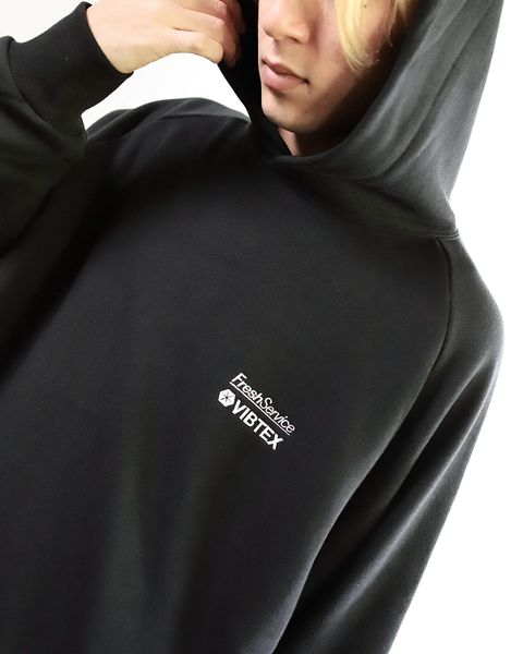 VIBTEX for FreshService 24SS  SWEAT PULL HOODIE(BLACK) style 2024.5.17