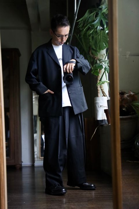 COMME des GARCONS HOMME ウールサージ3Bジャケットスタイル