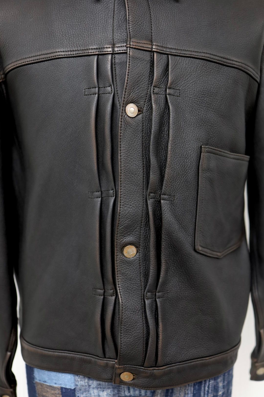 アプレッセ 2026 STYLE2 レザージャケット Vintage Leather 1st Type Jacket(26AAP-01-05) BROWN☆6月6日(土)発売！