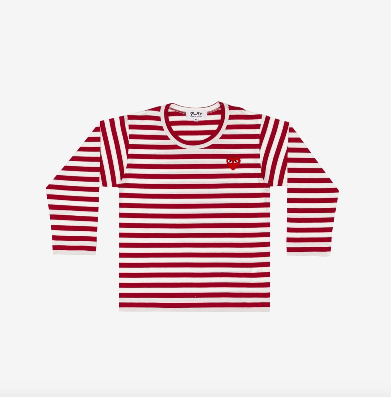 PLAY STRIPED Tシャツ キッズ(AX-T663-100) RED*KIDSサイズ