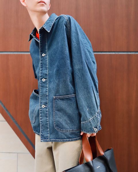 A.PRESSE アプレッセ 23AW Denim Coverall Jacketスタイル