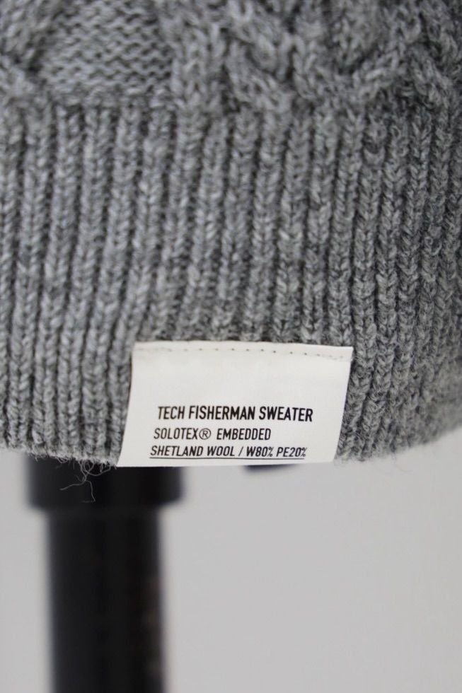 フレッシュサービス SHETLAND WOOL x SOLOTEX® TECH FISHERMAN SWEATER (FSC253-80165)H.GRAY★10月18日(土)発売！