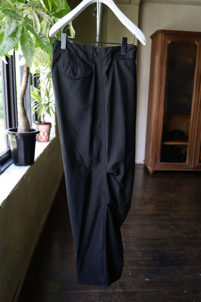 グラフペーパー 25AW Cotton Cupro Back Satin Military Pants(GM253-40345)BLACK☆9月6日(土)発売！