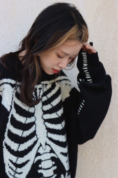 セントマイケル 22AW VLONEコラボBONE KNITスタイル