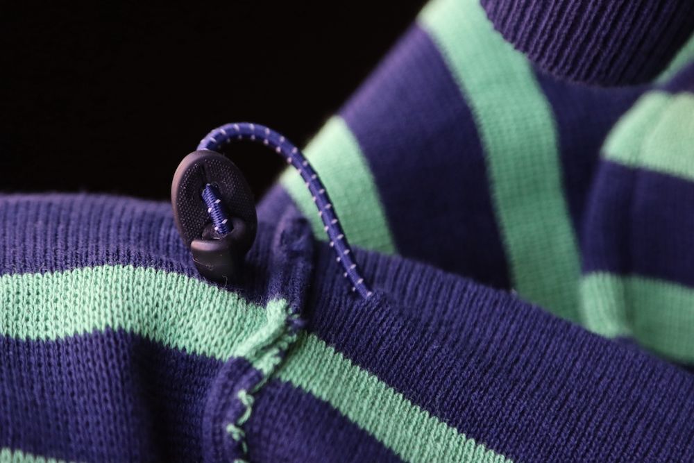 イズネス22SS SHORT SLEEVE BASQUE SHIRT(NAVY×GREEN BORDER)