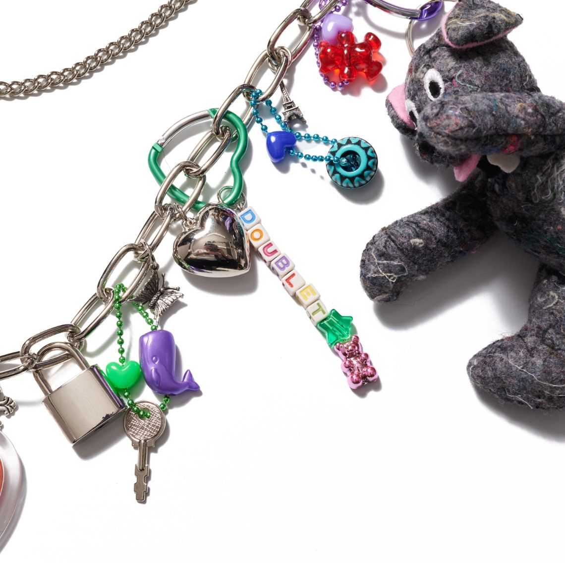 ダブレット25AW KEY CHAIN WITH DOG DOLL(25AW91AC36) MULTI