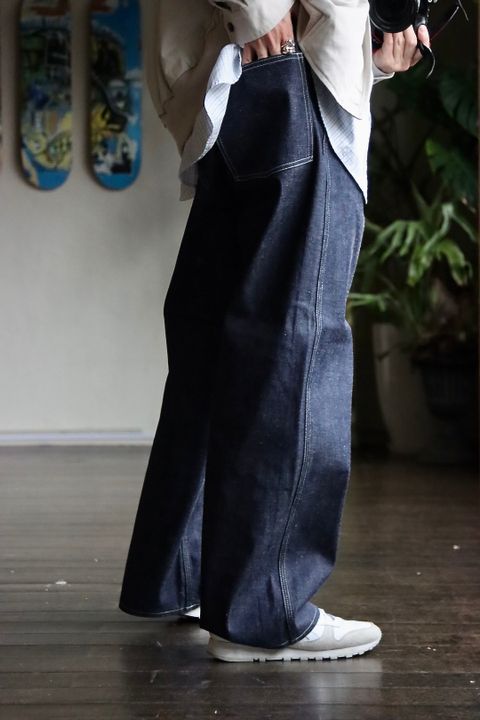 A.PRESSE 23SSデニム Military Denim Trousers(23SAP-04-07H)INDIGOスタイル
