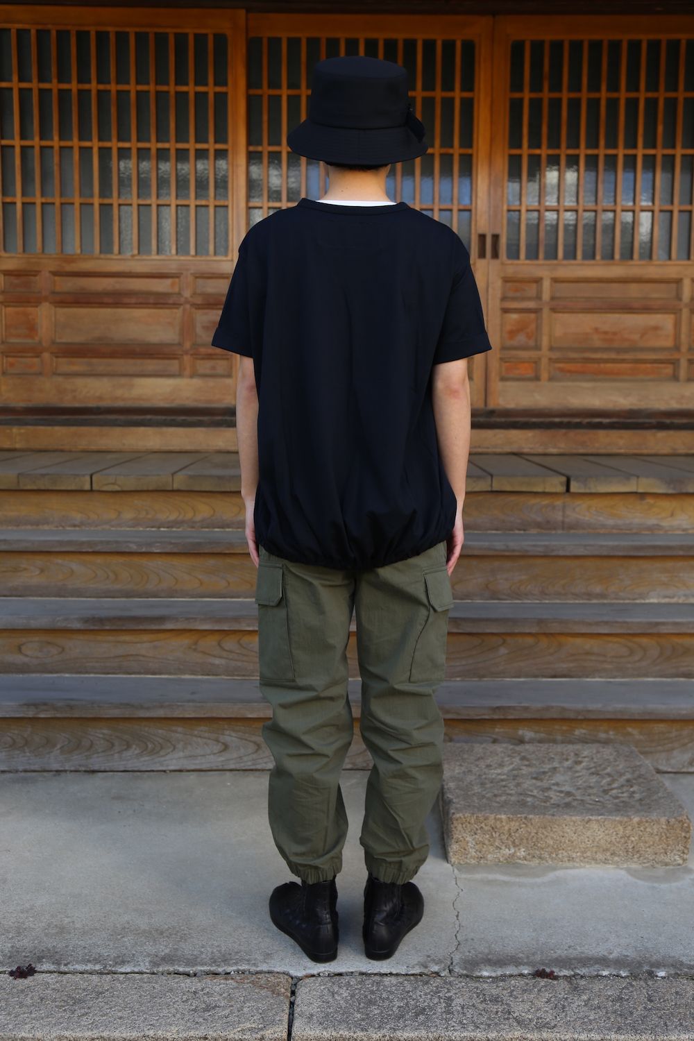 Dulcamara バルーンTシャツ(D121-T800),よそいきバケットハット(D121-G110) style. 2021.03.08.