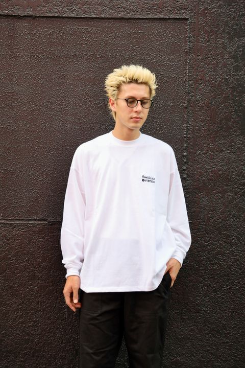 FreshService VIBTEX for FreshService L/S CREW NECK TEE (WHITE) 5月31日(土)新作発売！